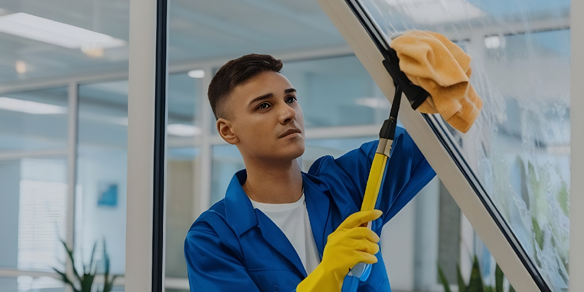 Nettoyage de vitres de bureau